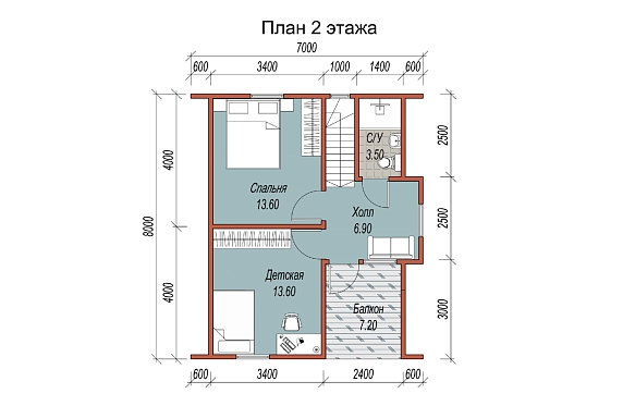 Сруб из бруса 8х8.5. фото